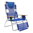 thumbnail image 2 of Ostrich Chaise Longue Extérieure 3-en-1 Inclinable 16 Pouces de Hauteur, Bleue (Lot de 4), 2 of 5
