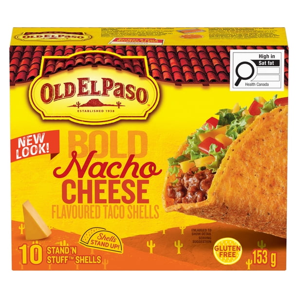 Old El Paso Stand n' Stuff Taco Shells, Cheesy Blasted, Gluten