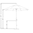 thumbnail image 2 of California Umbrella 9' Patio Umbrella in Tuscan, 2 of 2