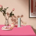 thumbnail image 4 of HHBEAUTY Rectangle Vinyl Tablecloth, Waterproof Spillproof Plastic Backed Table Cloth, Wipe Clean Table Cover for Dining, Buffet Parties and Camping (54" x 72"), 4 of 7