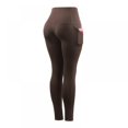 thumbnail image 2 of 2021 Pantalons de Yoga Sport Taille Haute pour Femmes Séchage Rapide Respirant Extensible Compression Raccourcis Bleu01, 2 of 5