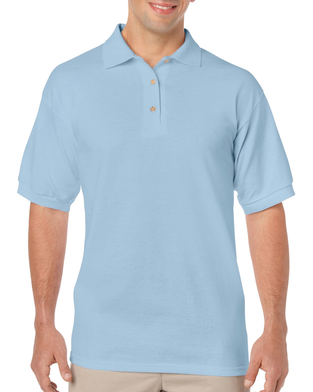 Gildan Mens DryBlend Jersey Sport Shirt , S, Light Blue