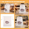 thumbnail image 1 of Raindrops 2Pcs Bread Storage Bags Linen Drawstring Pouches for Packaging Bread and Pastries, 1 of 7
