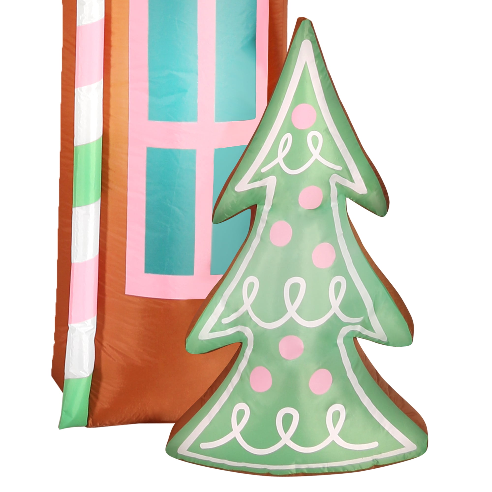 Holiday Time Christmas Decor Lighted Gingerbread Archway 9.5 ft Holiday Decoration