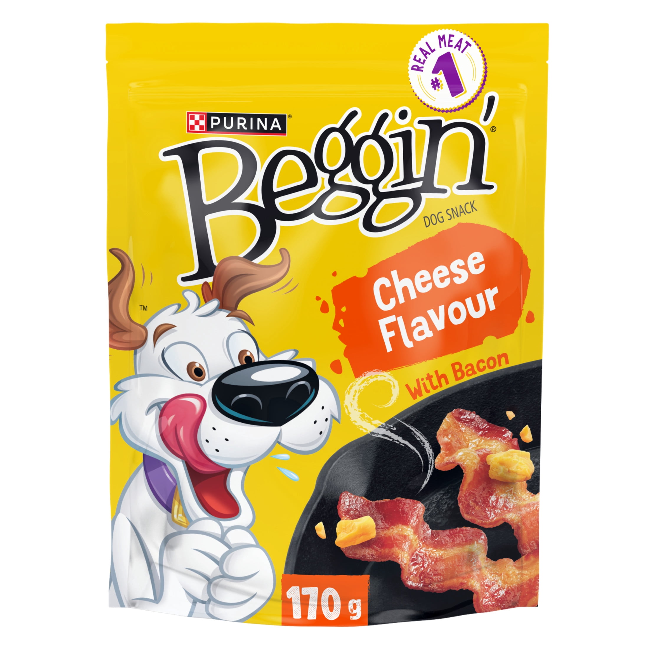 Beggin' Saveur de Fromage avec Bacon, Gâteries pour Chiens 170g