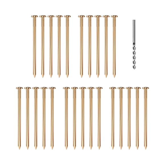 Siruishop Copper Nails Copper Tree Stump Nails for Trees Stumps Slating Roofing 26pcs