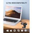 thumbnail image 4 of 1080P Webcam with Microphone, Plug and Play USB Computer HD Streaming Webcam for PC Mac Desktop Laptop YouTube Skype Twitch Video Conferencing Recording Streaming Online Classes Gaming, 4 of 5