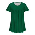 thumbnail image 4 of Blouses pour Femmes T-shirt Imprimé pour Femmes Blouse à Manches 3/4 Col Rond Hauts Décontractés, 4 of 9