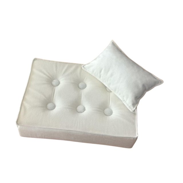 Bunblic 2 Pieces Baby Photo Prop Photoshoot Props for Kids Professional Photographer white