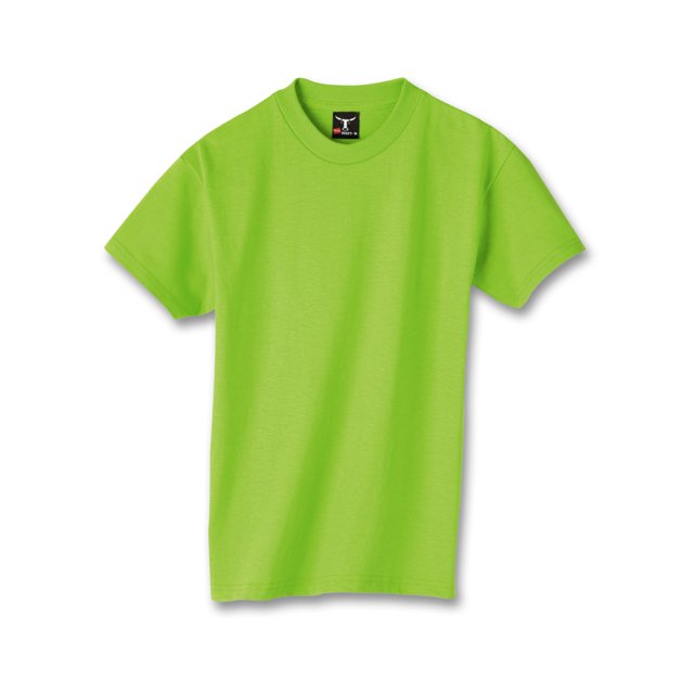 Hanes Beefy-T Boy`s T-Shirt, XS, Lime