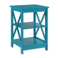 thumbnail image 1 of Convenience Concepts Oxford Table d'Appoint Carrée, Fini Bois Bleu, 1 of 4