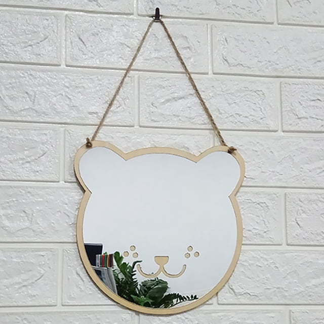 Vaidha Wood Acrylic Mirror Wall Camera Props Wall Decoration D