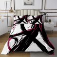thumbnail image 1 of Erosebridal Abstract Coverlet Set King, Striped Ombre Bedding Set, Chic Geometric Decor 3 Pieces, 1 of 5