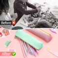 thumbnail image 2 of Youkk 2pieces Wide Application Leather Pencil Pen Case Sturdy And Durable For Organized Storage 1Set, 2 of 6