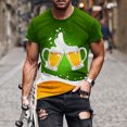 thumbnail image 2 of Chemises à Manches Courtes pour Hommes, Nouveau T-Shirt Mode pour Hommes, Imprimé Bière 3D, Manches Courtes, Col Rond, T-Shirt Décontracté, Haut de Sport, Blouses, Chemises pour Hommes, Manches Courtes, 2 of 5