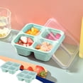 thumbnail image 5 of Fridja Summer Savings Bento Lunch Box，4 Compartment Snack Containers, Divided Bento Snack Box, Reusable Lunch Box for Kids Teens Adults,Food Storage Containers for School, Work and Camp,Green, 5 of 5