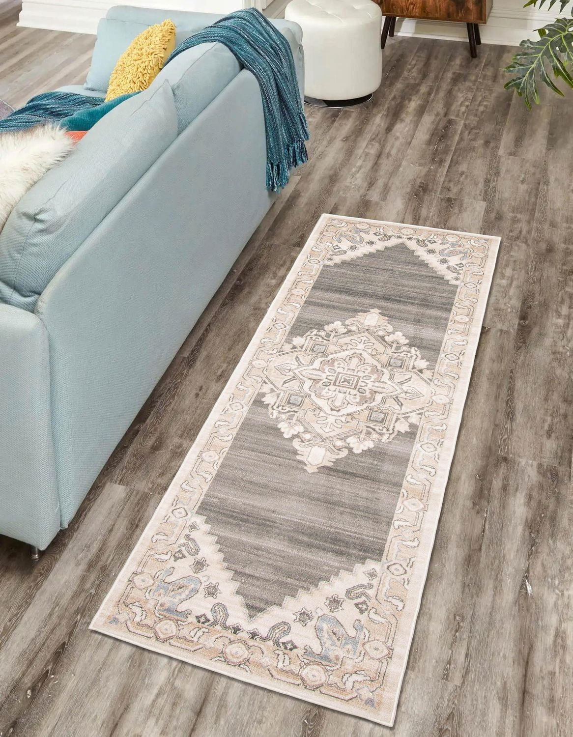 ECARPET Addie Traditional Runner Rug for Living Room, Bedroom, Dining Room, Entrance, Hallway and More.