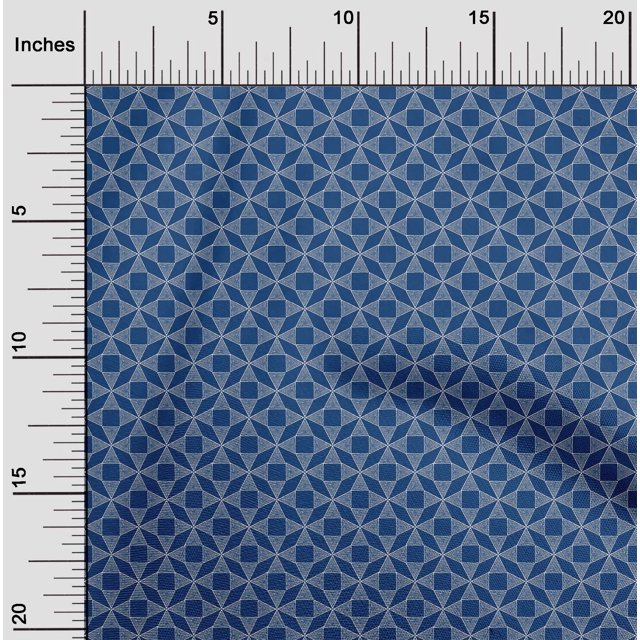 oneOone Cotton Poplin Fabric Triangle Block Fabric Prints By Yard 56 Inch Wide