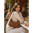 thumbnail image 1 of Stockton PU Shoulder Bag Set - Women’s Elegant Tote with Cardholder & Matching Purse - Espresso, 1 of 12