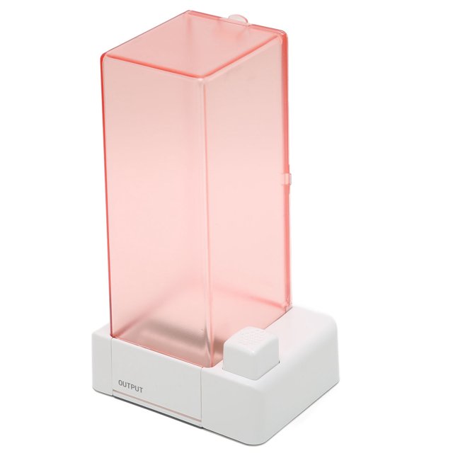 Automatic Cotton Pad Holder, Transparent Automatic Cotton Pad Storage Box Pink Appearance Nonslip Bottom For Cotton Pad
