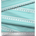 thumbnail image 2 of Soimoi Green polyester Crepe Fabric African Tribal Print Fabric by the Yard 52 Inch Wide, 2 of 3