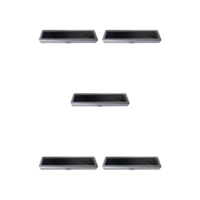 maskred Metal Jewlery Case Display Box Organizer Storage for Diamond Polish Silver 5Set