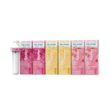 Cirkul Frosted Refreshers Flavour Cartridge Variety Pack, 6 Pack (2 Mango Dragon Fruit Refresher, 2 Paradise Refresher, and 2 Pink Refresher).