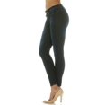 thumbnail image 2 of Cover Girl Jeans juniors plus size Perfect Mid Rise Comfy Skinny Jeans khaki black or blue, 2 of 5