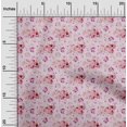 thumbnail image 2 of oneOone Polyester Spandex Light Pink Fabric Florals Sewing Material Print Fabric By The Yard 56 Inch Wide, 2 of 4