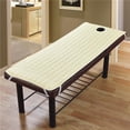 thumbnail image 2 of DOLITY 2 Pcs Drap de Matelas de Lit de Massage avec Trou Beige, 2 of 9