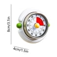 thumbnail image 3 of Mechanical Timer for Kitchen Cooking 60 Minute Countdown Analog Timer with Magnetic Back for Oven Microwave Baking Study Office Student Visual Time Management Tool Reminder - No Battery Needed, 3 of 7