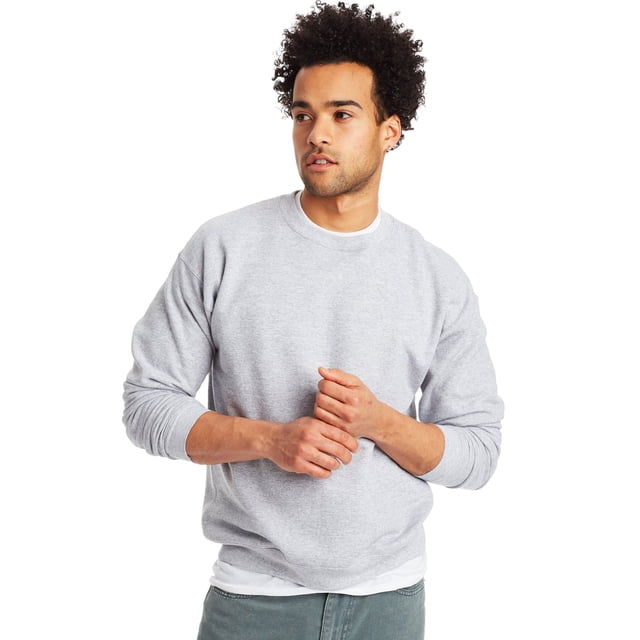 Hanes Chandail Molletonné à Col Rond EcoSmart pour Hommes, 2TG, Acier Pâle
