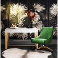 thumbnail image 2 of TOV Furniture Beatrix Modern Upholstered Home Office Swivel Chair, Green, 2 of 5