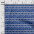 thumbnail image 1 of oneOone Viscose Chiffon Fabric Stripe|Leaves & Floral Block Print Fabric BTY 42 Inch Wide, 1 of 4