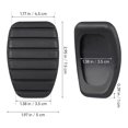 thumbnail image 4 of Shisuyan 5pcs Clutch Pedal Rubber Car Clutch Pedal Auto Pedal Covers Pedal Pad Cover Pedal Cover Car Clutch Pedal Repair Clutch Rubber Pedal Clutch Pedal Pad For Car, 4 of 9