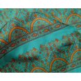 thumbnail image 4 of oneOone Silk Tabby Fabric Leaves & Floral Block Print Fabric BTY 42 Inch Wide, 4 of 4