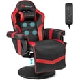 thumbnail image 1 of Goplus Fauteuil Inclinable de Massage pour Jeux, Hauteur Réglable, Chaise Pivotante de Course avec Porte-Gobelet, Rouge, 1 of 9