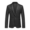 thumbnail image 1 of TIMIFIS Complets pour Hommes Mode Danse Bal Performance Blazer Or Chaud Brillant Veste de Complet à Boutons avec Poche, 1 of 3