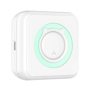 Imprimante, avec 11 Imprimante en papier Portable Printer Support Bt avec imprimante Rolls tout-en-un 57mm Compatible 57mm Compatible avec 11 Rouleaux de papier avec Ios Android Roulelets de papier 57mm Saante Rusuo