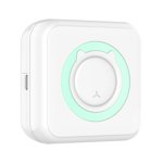 Imprimante, avec 11 Imprimante en papier Portable Printer Support Bt avec imprimante Rolls tout-en-un 57mm Compatible 57mm Compatible avec 11 Rouleaux de papier avec Ios Android Roulelets de papier 57mm Saante Rusuo