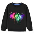 thumbnail image 4 of Rbaofujie Toddler Baby Girl Long Sleeve Sweatshirt Tops Basic Solid Color Oversized Sweater Shirts Kid Fall Clothes, 4 of 4