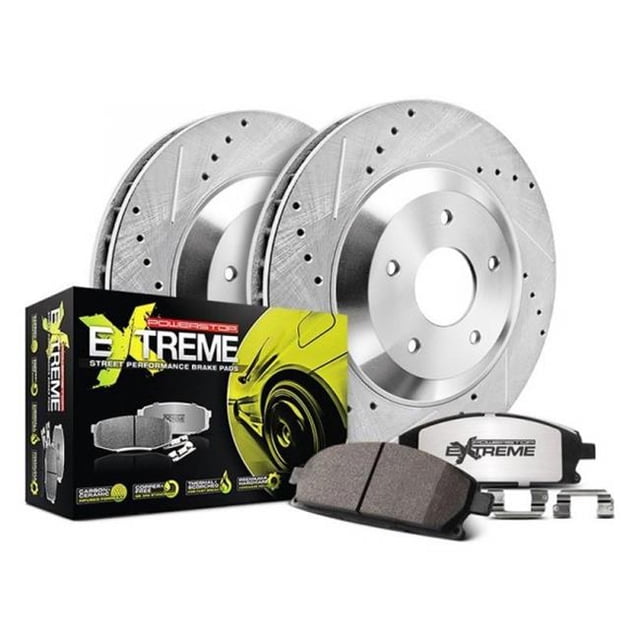 Power Stop K6998-26 Front Z26 Street Warrior Brake Kit for 2016-2018 Cadillac CT6