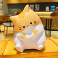 thumbnail image 2 of 4.9X3.5X3.5 Inches Orange Kitty Slow Rising Squishy Toy With Textured Surface Stress Relief Desk Ornament For Children Adults Home Office Orange, 2 of 6