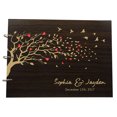 thumbnail image 1 of Handmade Wood Engraved Personalized Guest Book Rustic Wedding Advice Book Photo Album Custom Scrapbook., 1 of 2