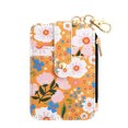 thumbnail image 1 of Hearth & Gear Vertical Zipper Card Holder Keychain Slim Bifold Wallet With Secure Pocket And Metal Hook For Easy Carry, 1 of 4