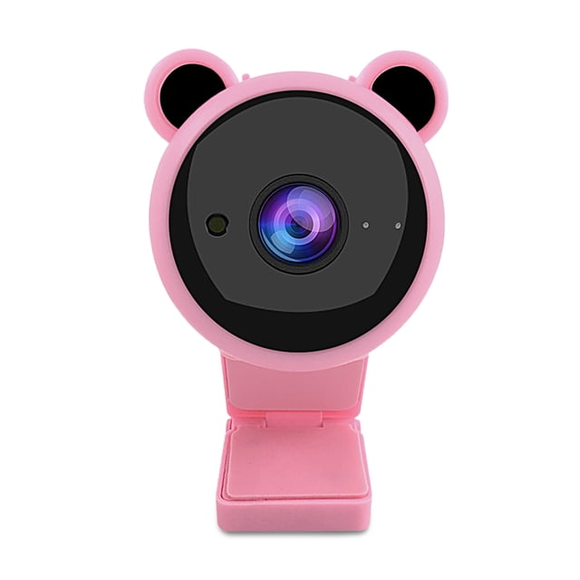 USB Webcam Online Chatting Desktop PC Web Camera 1080P Driver Free Laptop Camera for Live Streaming, Pink