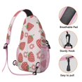 thumbnail image 2 of Sac à Bandoulière Léger pour Amateur de Fraises pour Voyage et Usage Extérieur, Imprimé de Petits Fruits Rouges Frais avec Rangement à Plusieurs Couches, Idéal pour les Jeunes Tendance et les Navetteurs, 2 of 6
