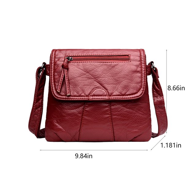 EGNMCR Storage Trunks Zipper Crossbody Bag With Wide Shoulder Strap Phone Wallet, Shoulder Purse, Multiple Zipper Pockets. Crossbody storage