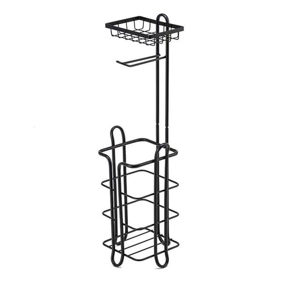 Tissue Paper Roll Stand, Bathroom Toilet Paper Storage Holder, Floor Standing Toilet Paper Dispenser