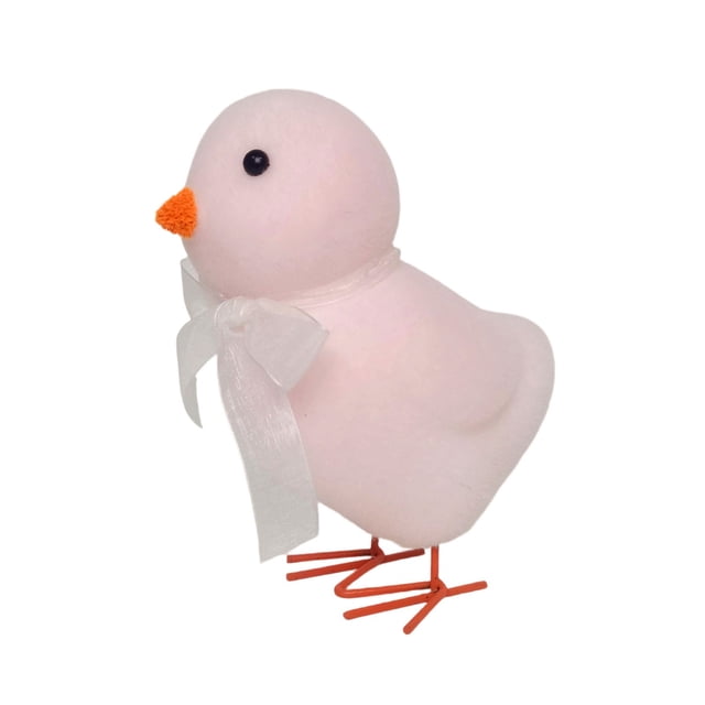 Easter Chicks With Decorative Bows Desktop Ornament For Home Yard Party Celebration
